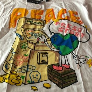 Brand new Shein X oversized white Tee Sz Small